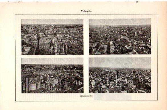 LAMINA V31378: Vistas parciales de Valencia