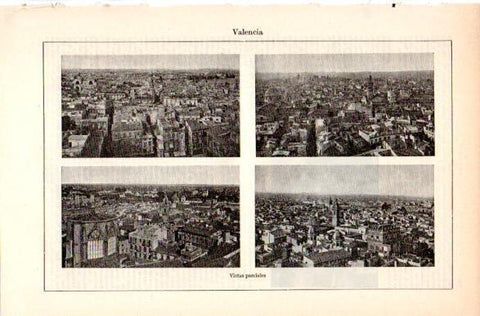 LAMINA V31378: Vistas parciales de Valencia