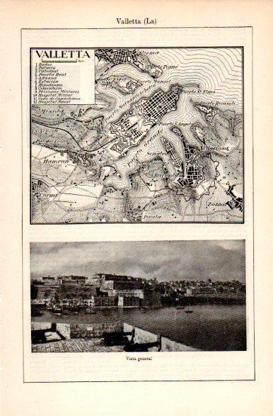 LAMINA V31385: Plano y vista de La Valleta