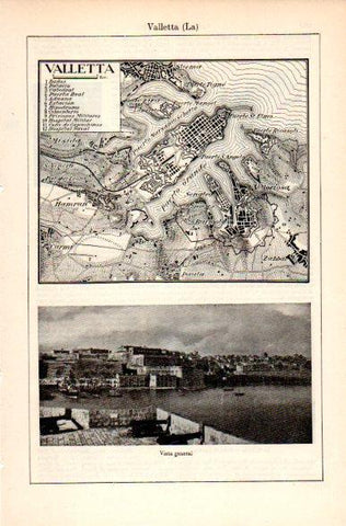LAMINA V31385: Plano y vista de La Valleta