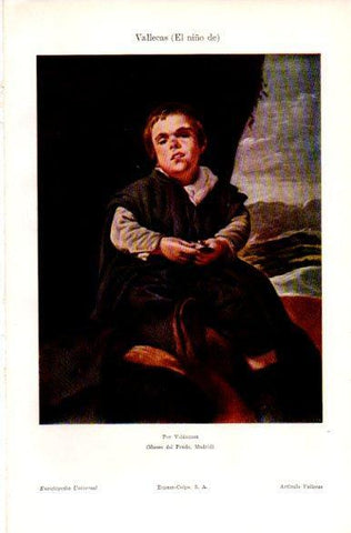 LAMINA V31367: El niño de Vallecas por Velazquez