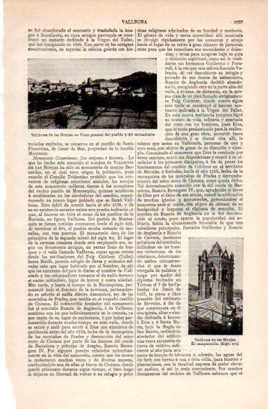 LAMINA V31359: Vista general de Vallbona de las Monjas, Lerida