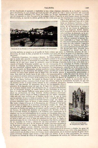 LAMINA V31359: Vista general de Vallbona de las Monjas, Lerida