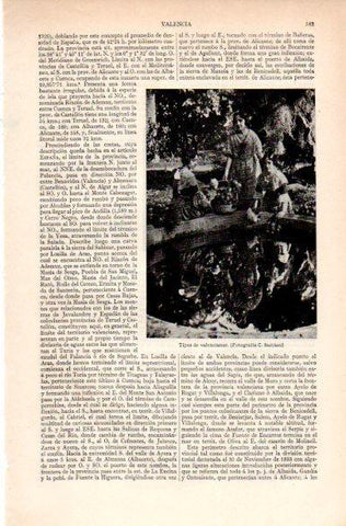 LAMINA V31258: Tipos de valencianas