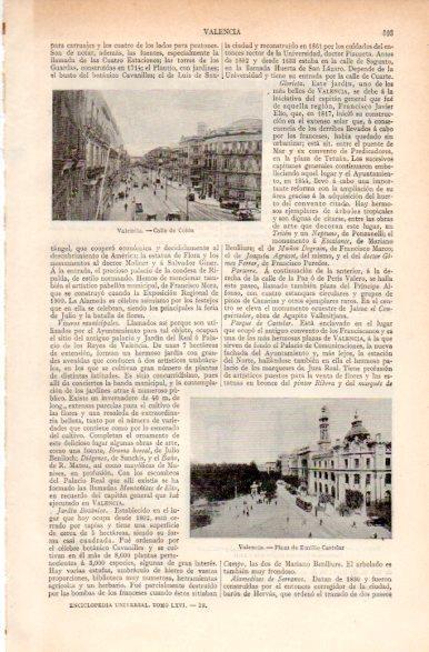 LAMINA V31261: Calle Colon y Plaza Emilio Castelar en Valencia