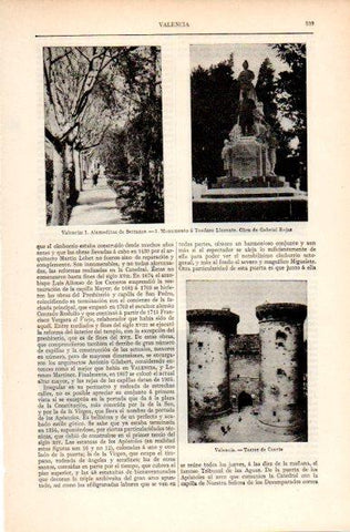 LAMINA V31263: Monumentos en Valencia