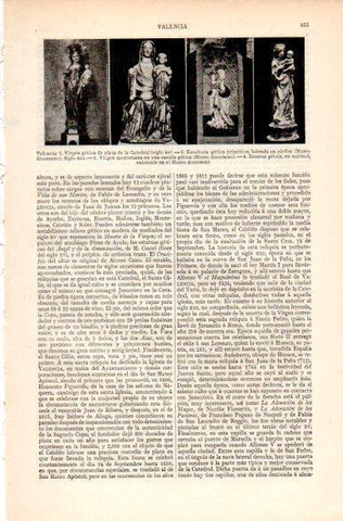 LAMINA V31264: Esculturas goticas de Valencia