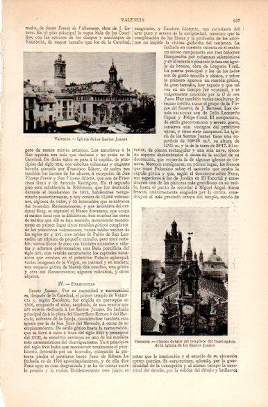LAMINA V31266: Iglesia de los Santos Juanes, Valencia