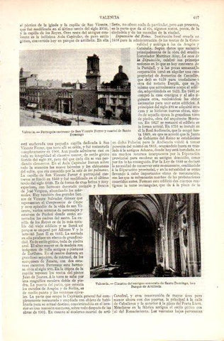 LAMINA V31271: Parroquia castrense de San Vicente Ferrer, Valencia
