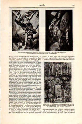 LAMINA V31247: El arcangel San Miguel por Valdes Leal