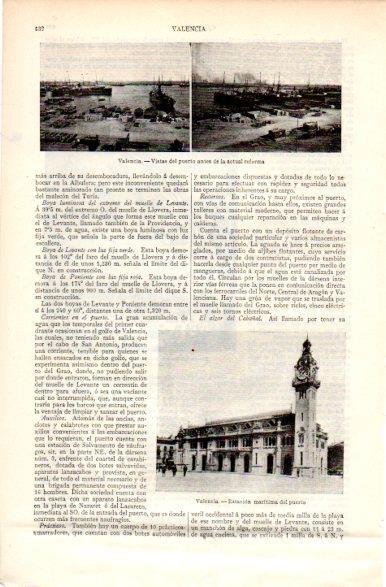 LAMINA V31276: Puerto y Estacion maritima de Valencia