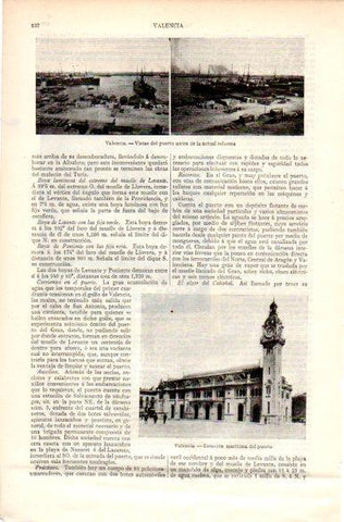 LAMINA V31276: Puerto y Estacion maritima de Valencia