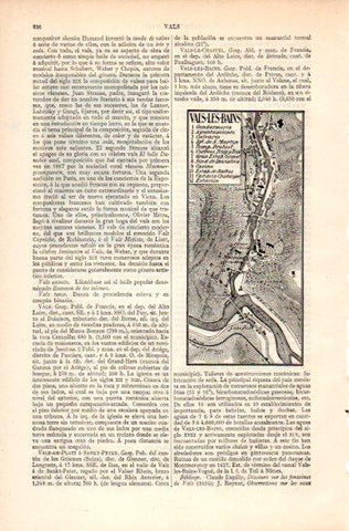 LAMINA V31304: Mapa de Vals-les-Bains