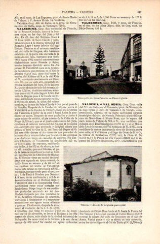LAMINA V31307: Plaza de la iglesia de Valsequillo de Gran Canaria