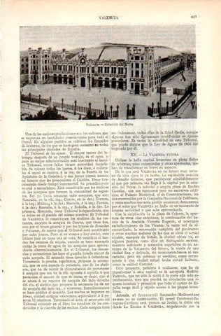 LAMINA V31279: Estacion del Norte, Valencia