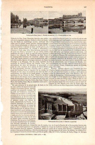 LAMINA V31284: Castillo y vistas de Valencia de Don Juan