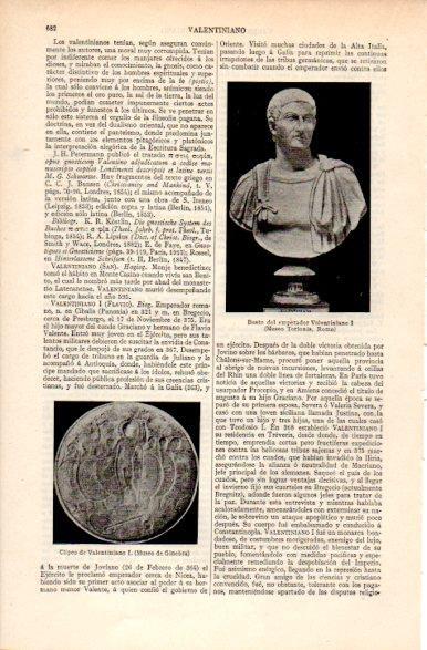 LAMINA V31287: Busto y clipeo de Valentiniano I