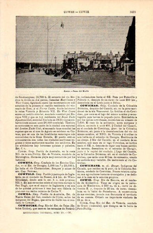 LAMINA V31487: Paseo del Muelle en Cowes
