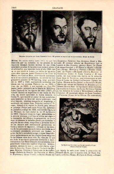 LAMINA V31488: Retratos por Lucas Cranach el Joven