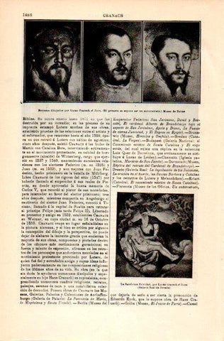 LAMINA V31488: Retratos por Lucas Cranach el Joven