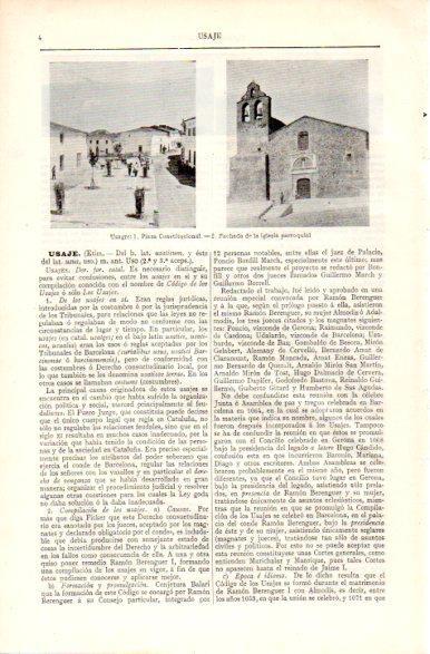 LAMINA V31491: Plaza Constitucional e iglesia en Usagre