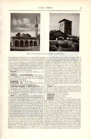 LAMINA V31492: Mezquita y Torre Feta Aga en Uskub