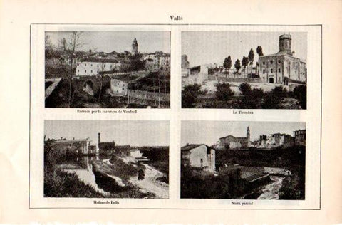 LAMINA V31471: Vistas varias de Valls, Tarragona
