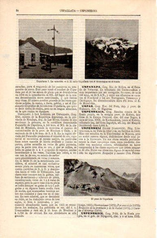 LAMINA V31474: Estacion y Paso de Uspallata, Argentina
