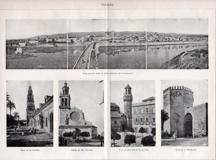 LAMINA V31503: Vistas varias de Cordoba, España