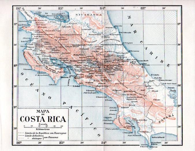 LAMINA V31502: Mapa de Costa Rica