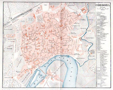 LAMINA V31504: Mapa de Cordoba, España