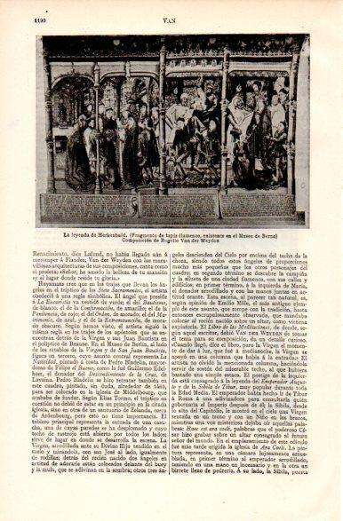 LAMINA V31409: La leyenda de Herkenbald por Van der Weyden