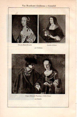 LAMINA V31411: Obras por Van Honthorst