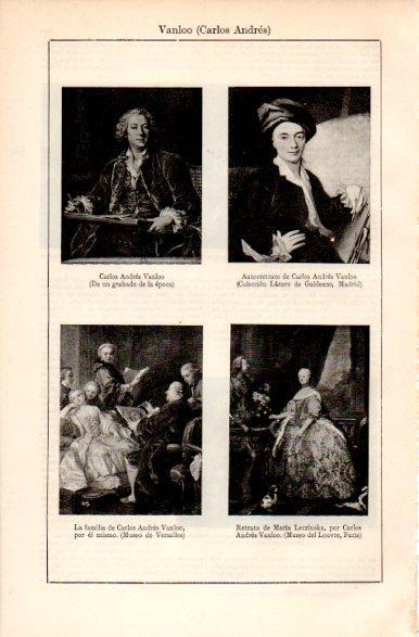 LAMINA V31415: Autorretratos de Carlos Andres Vanloo