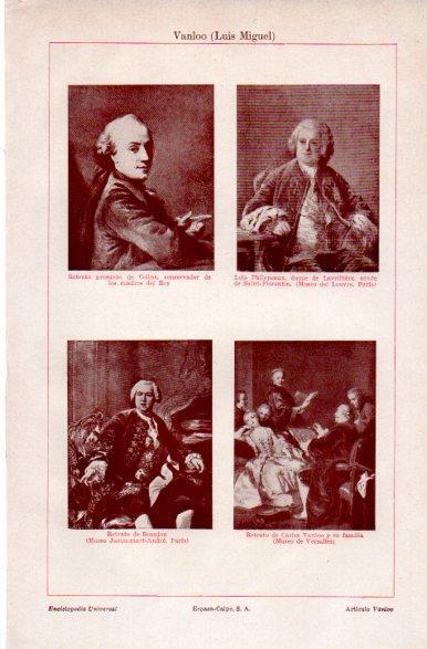 LAMINA V31416: Retratos por L. M. Vanloo
