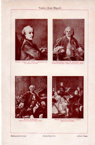 LAMINA V31416: Retratos por L. M. Vanloo