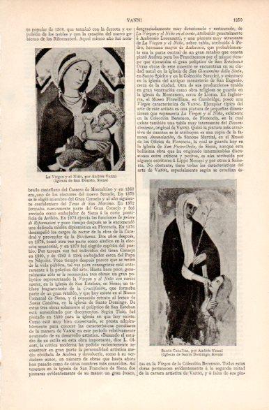 LAMINA V31420: La Virgen y el Niño y Santa Catalina por Andres Vanni