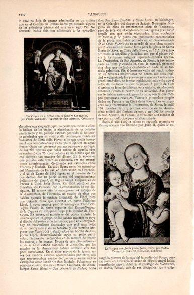 LAMINA V31423: La Virgen con Jesus y San Juan niños por P. Vannucci