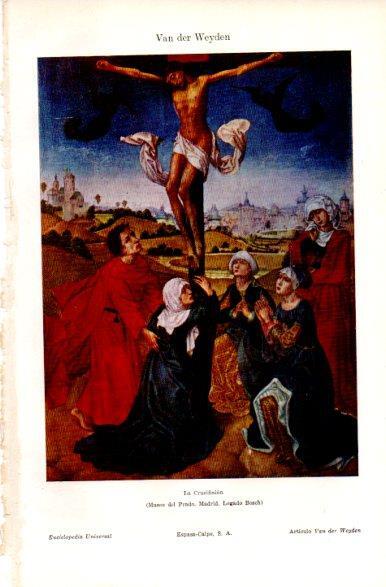 LAMINA V31405: La Crucifixion por Van der Weyden