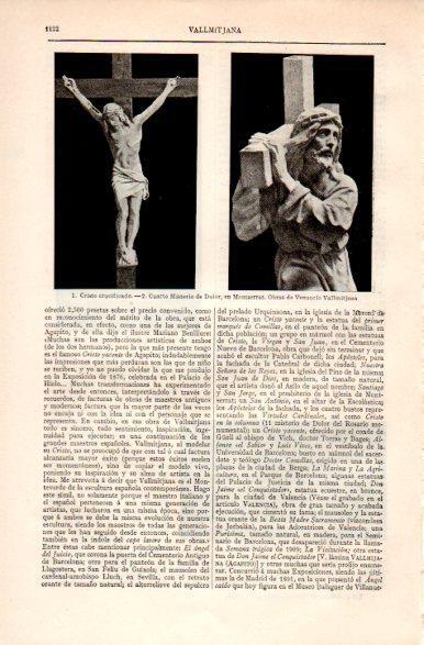 LAMINA V31391: Cristo crucificado por Venacio Vallmitjana