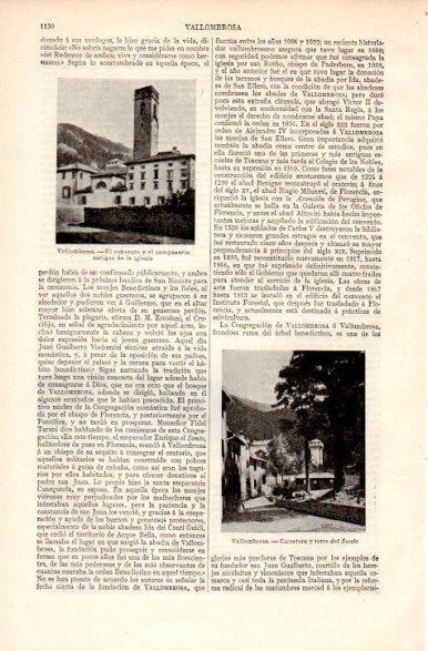 LAMINA V31394: Carretera y convento de Vallombrosa, Italia