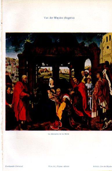 LAMINA V31404: La Adoracion de los Reyes por Van der Weyden
