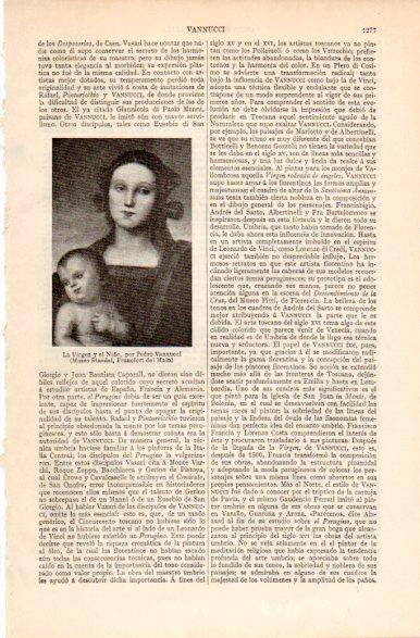 LAMINA V31425: La Virgen y en Niño por P. Vannucci