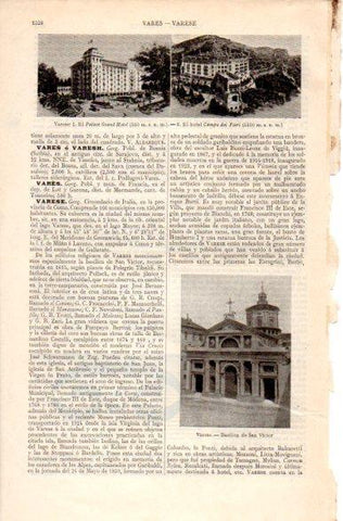LAMINA V31459: Palace Grand Hotel y hotel Campo Fiori en Varese