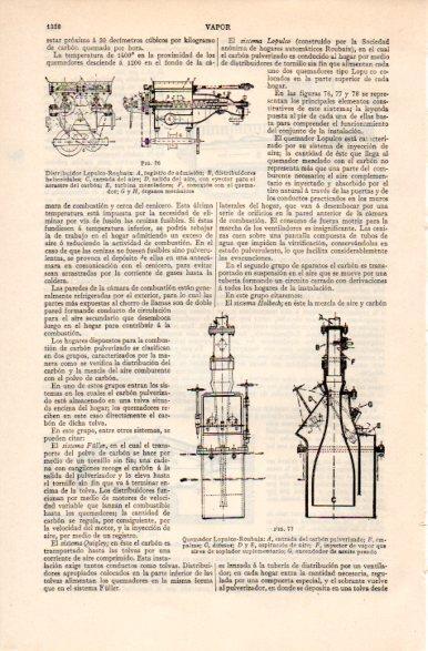 LAMINA V31429: Quemador Lopulco-Roubaix de vapor