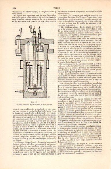LAMINA V31441: Caldera electrica Brown Boveri alta presion