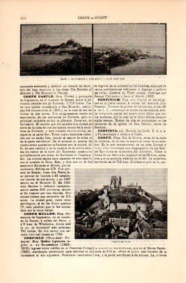 LAMINA V31035: La Ciudadela de Corfu y Castillo de Corfe