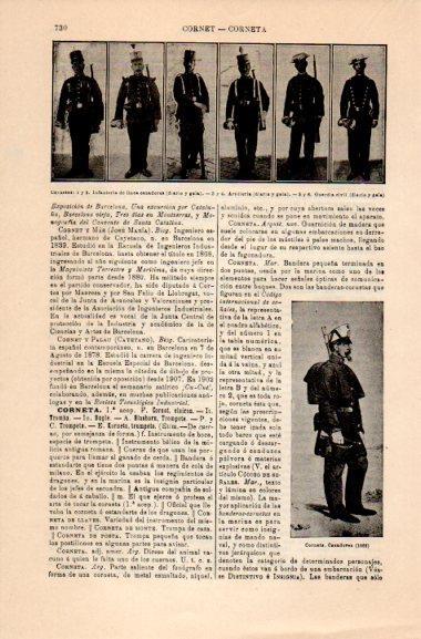 LAMINA V31044: Cornetas del ejercito de España