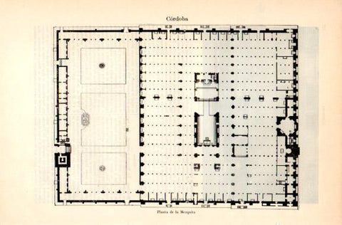 LAMINA V31015: Planta de la Mezquita de Cordoba