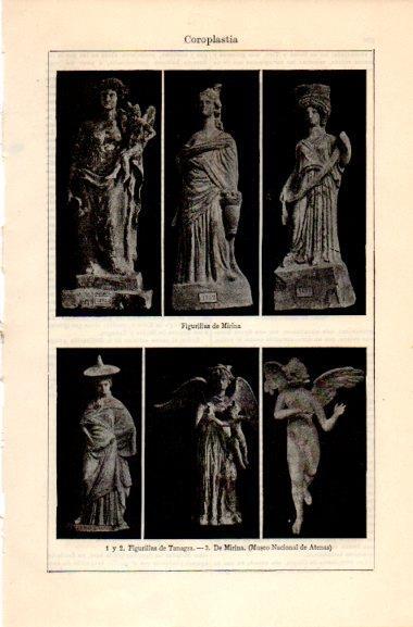 LAMINA V31072: Esculturas del Museo de Atenas